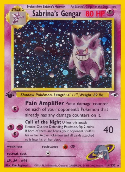 Sabrina's Gengar 1st Edition