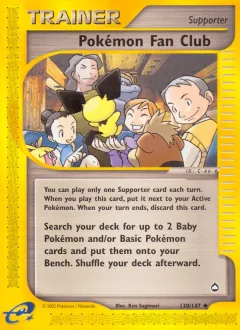 Pokemon Fan Club Reverse Holo