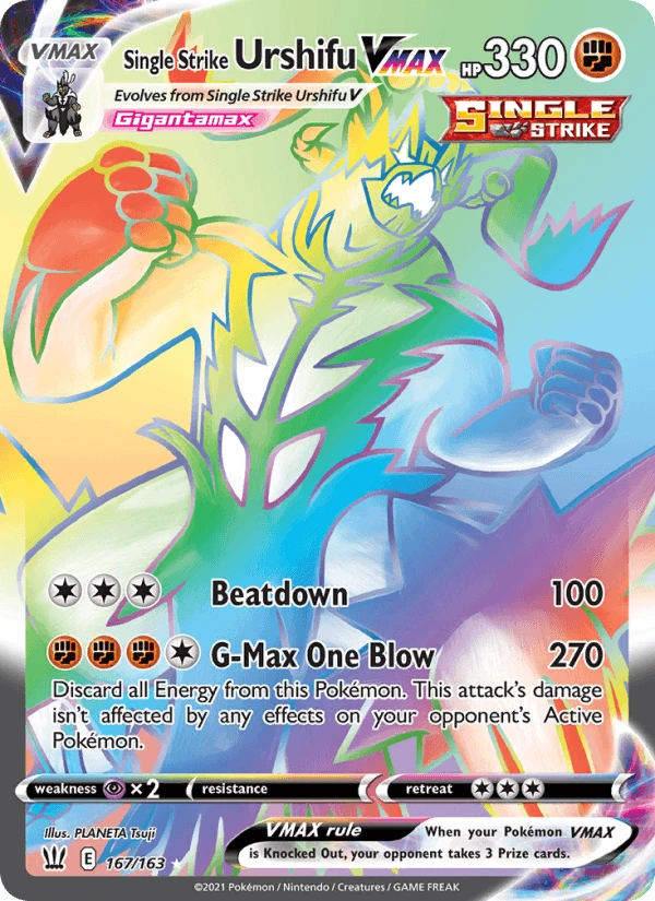 Single Strike Urshifu Vmax #167