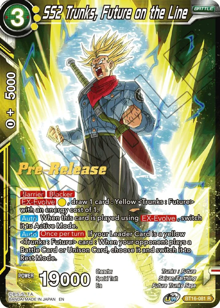 SS2 Trunks, Future on the Line [Pre-Release] #BT16-081