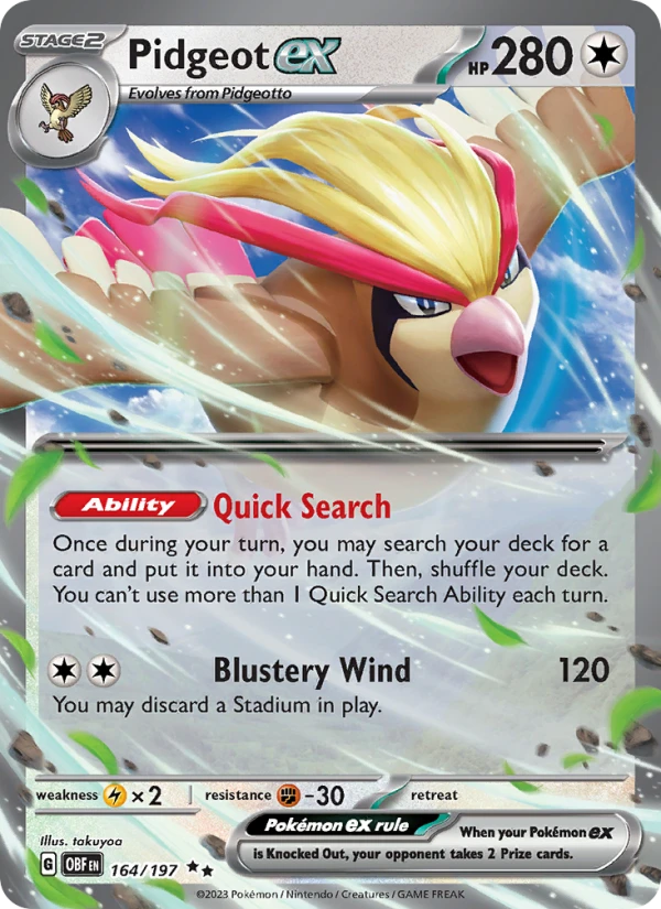 Pidgeot Ex Great Ball League - Top Prize #164