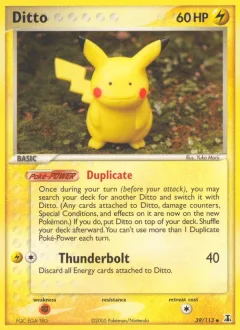 Ditto Pikachu Reverse Holo