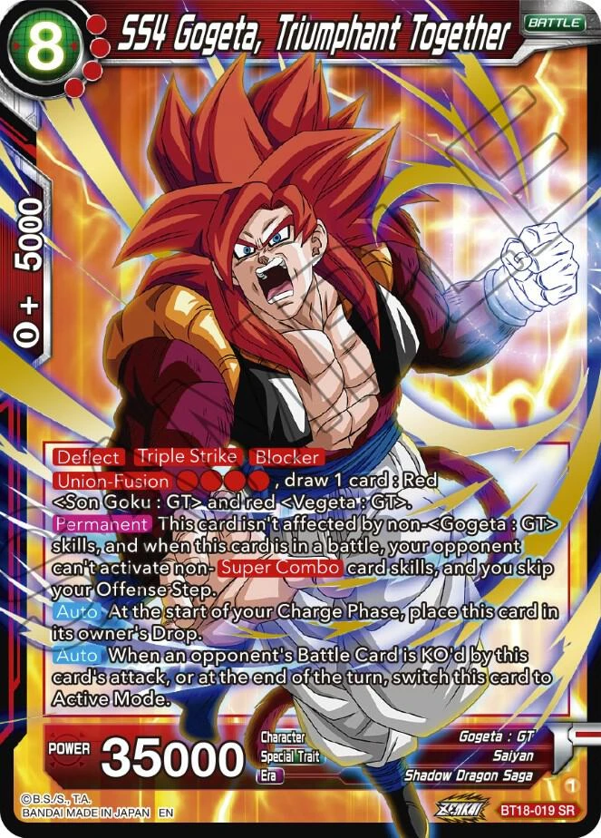 SS4 Gogeta, Triumphant Together #BT18-019