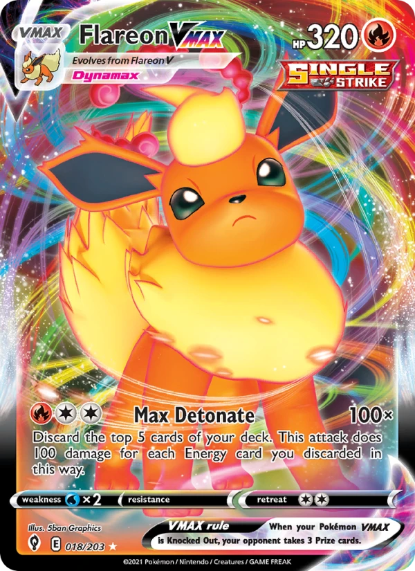 Flareon VMAX Prize Pack #18