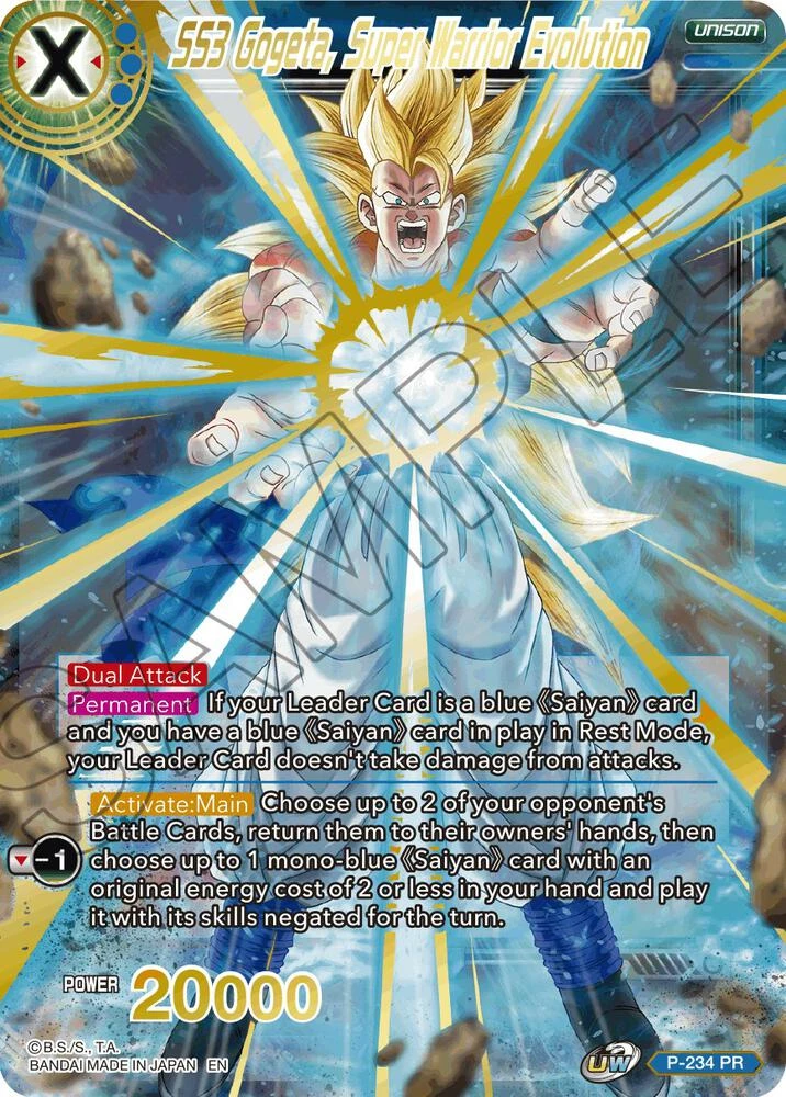 SS3 Gogeta, Super Warrior Evolution [Alternate Art] #P-234