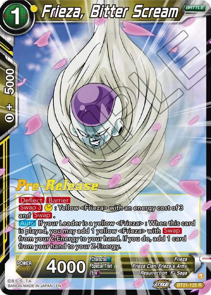 Frieza, Bitter Scream [Pre-Release] #BT21-125