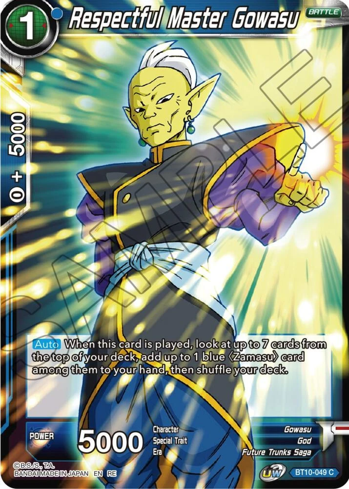 Respectful Master Gowasu [Reprint] #BT10-049