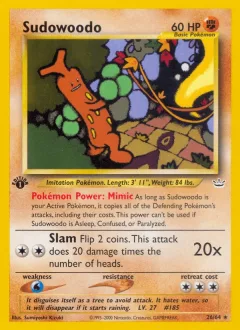 Sudowoodo 1st Edition
