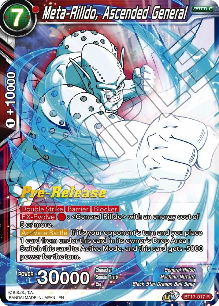 Meta-Rilldo, Ascended General [Pre-Release] #BT17-017