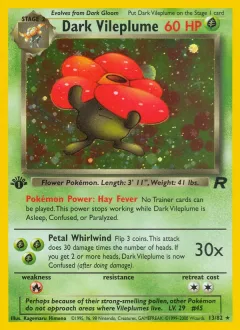Dark Vileplume 1st Edition