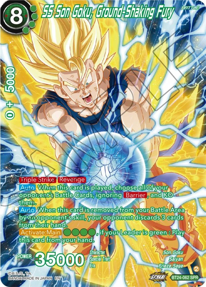 SS Son Goku, Ground-Shaking Fury [SPR] #BT24-062