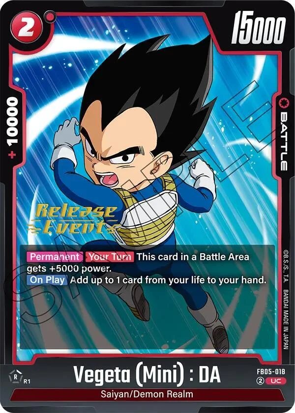 Vegeta (Mini) : DA [Release Event] #FB05-018