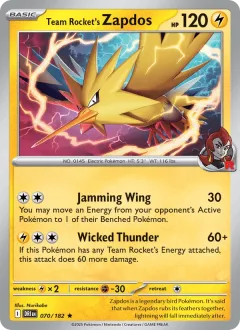 Team Rocket's Zapdos Gamestop