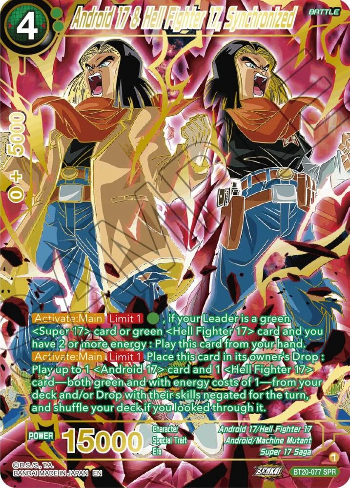 Android 17 & Hell Fighter 17, Synchronized [SPR] #BT20-077