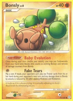 Bonsly Reverse Holo