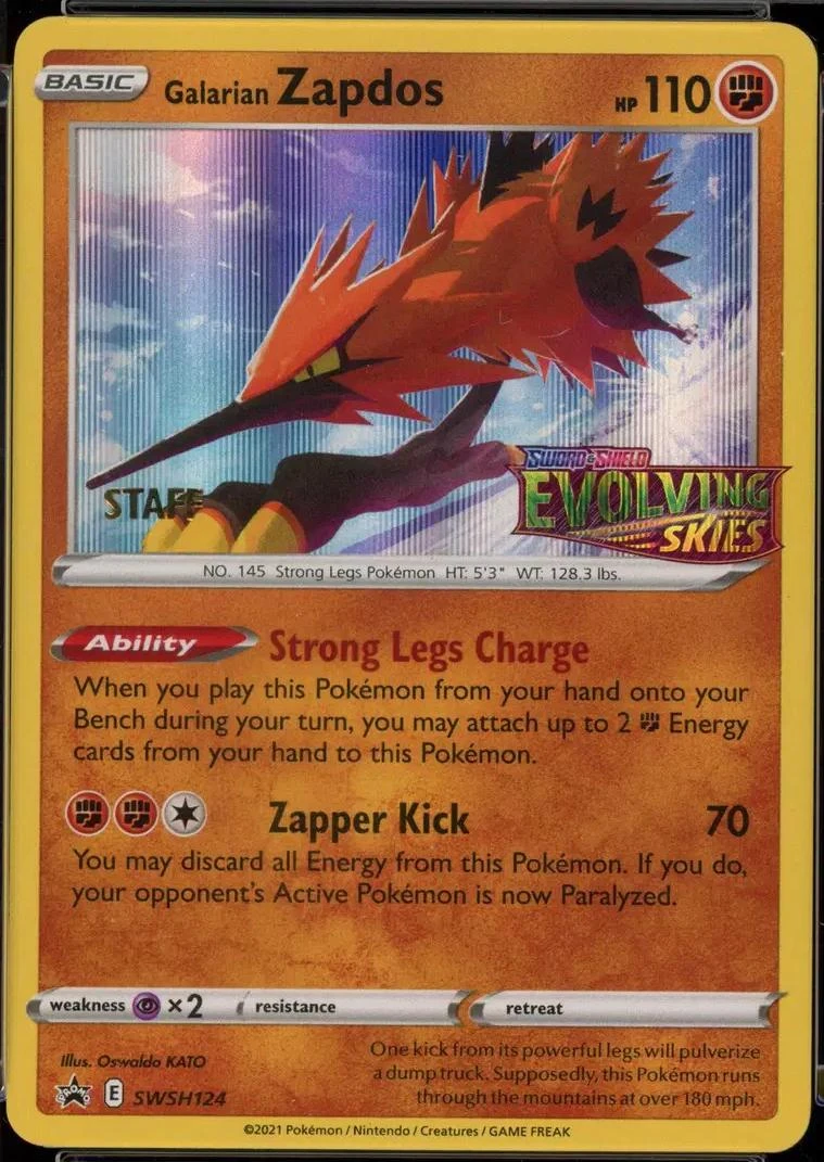 Galarian Zapdos Staff #SWSH124