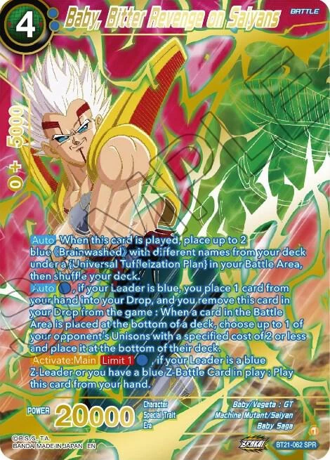 Baby, Bitter Revenge on Saiyans [SPR] #BT21-062