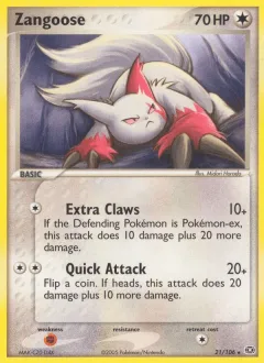 Zangoose Reverse Holo