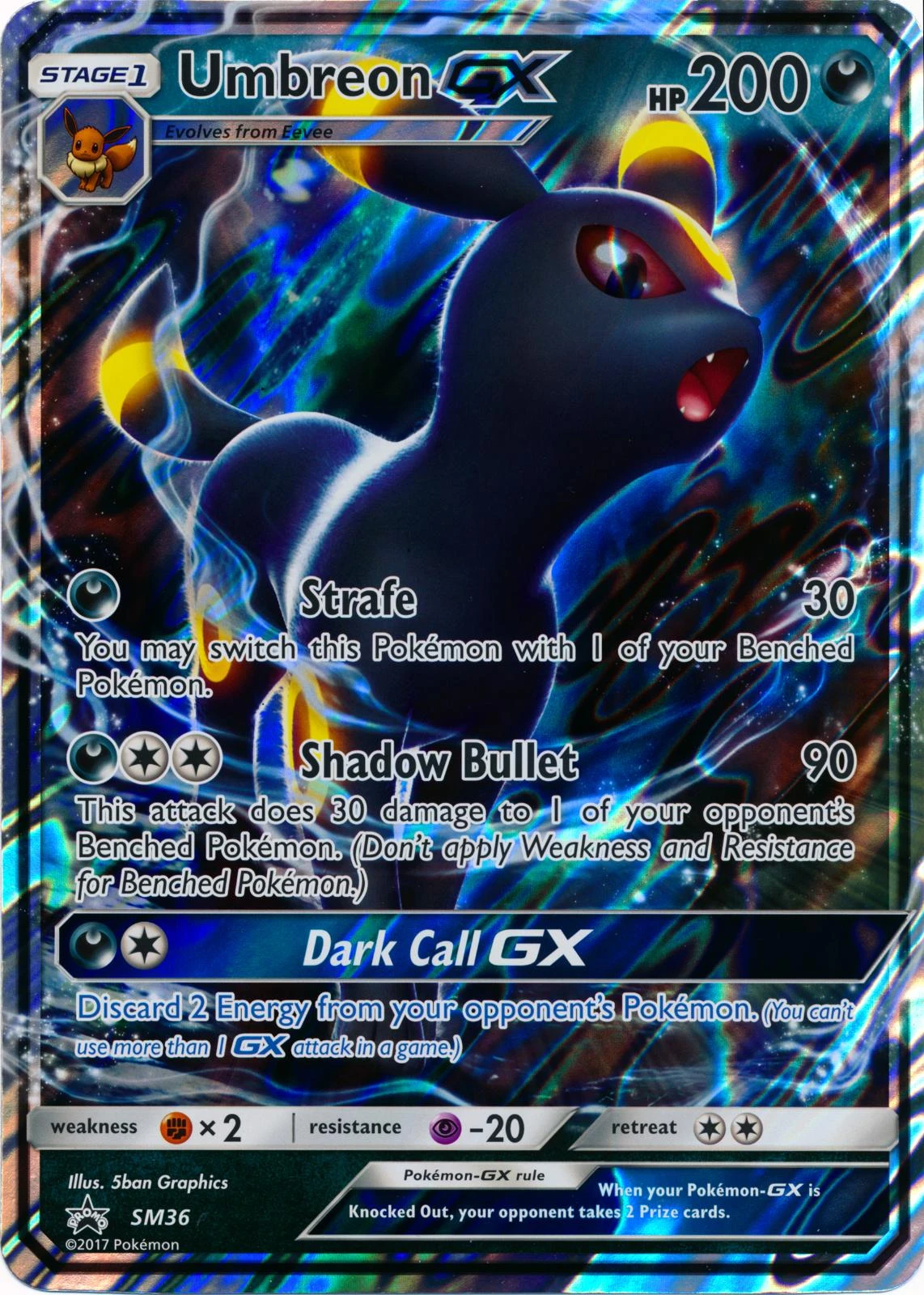 Umbreon GX Jumbo #SM36
