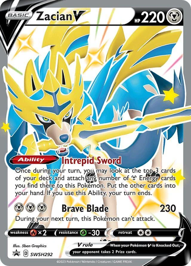 Zacian V Swsh292