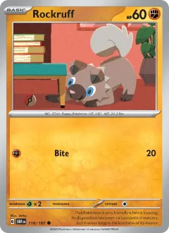 Rockruff Reverse Holo