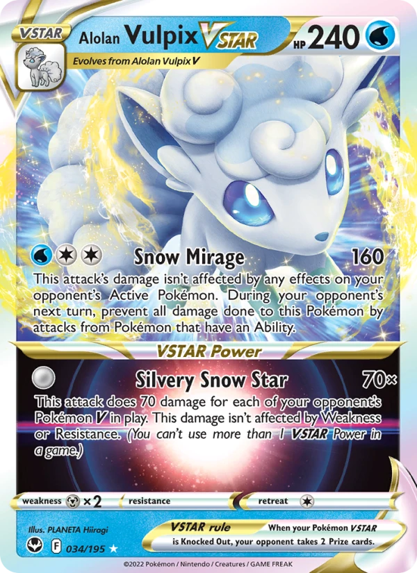 Alolan Vulpix Vstar #34