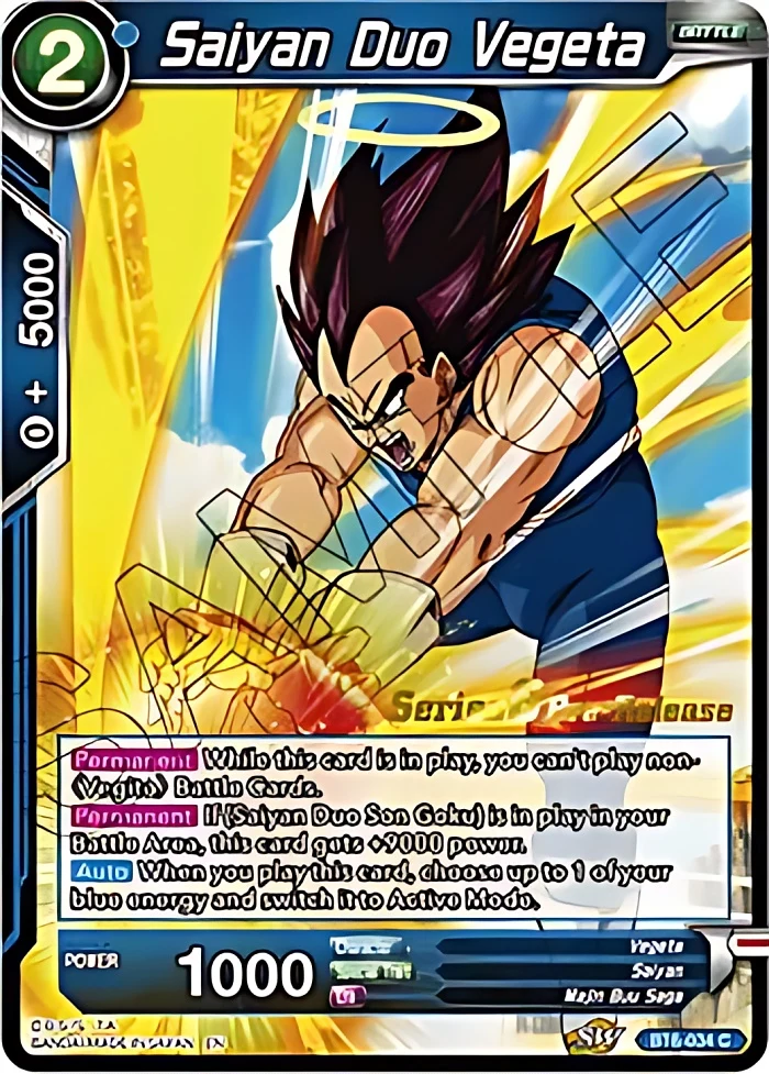 Saiyan Duo Vegeta [Pre-Release] #BT6-034_PR