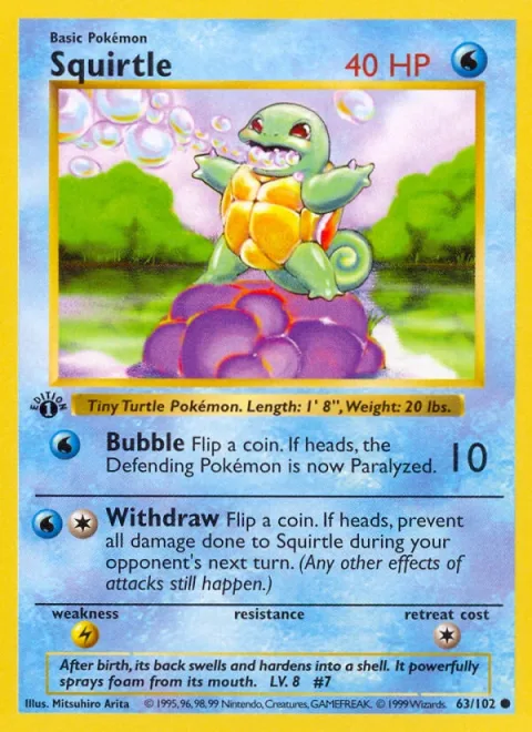 Squirtle Shadowless