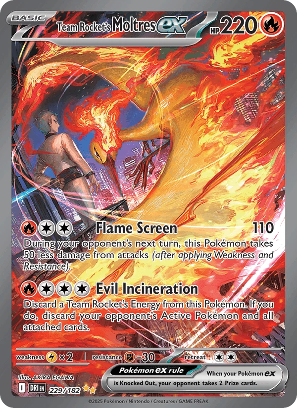 Team Rocket's Moltres Ex #229
