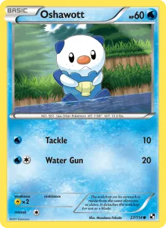 Oshawott Crosshatch Holo League