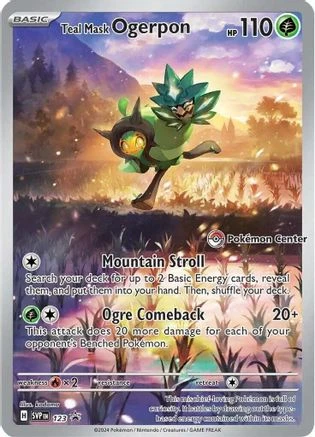 Teal Mask Ogerpon Pokemon Center #123