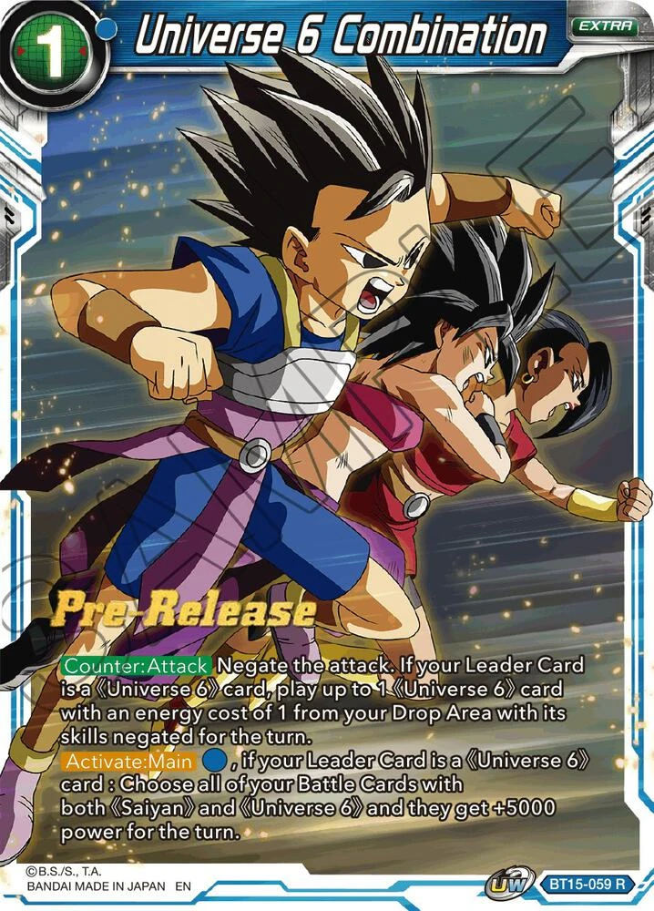 Universe 6 Combination [Pre-Release] #BT15-059