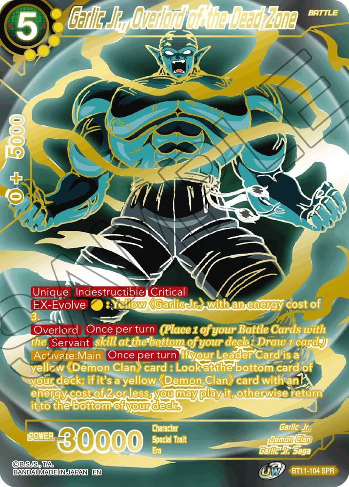 Garlic Jr., Overlord of the Dead Zone [SPR] #BT11-104