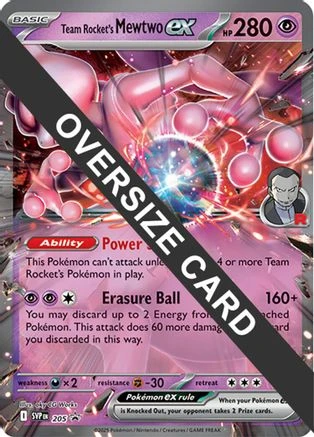 Team Rocket's Mewtwo EX Jumbo #205
