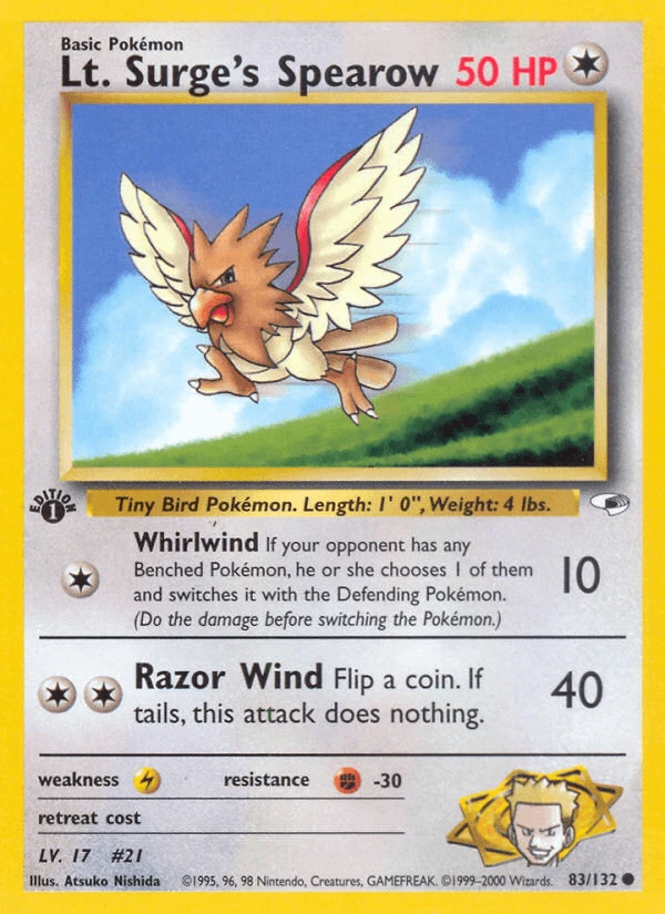 Lt Surge's Spearow #83