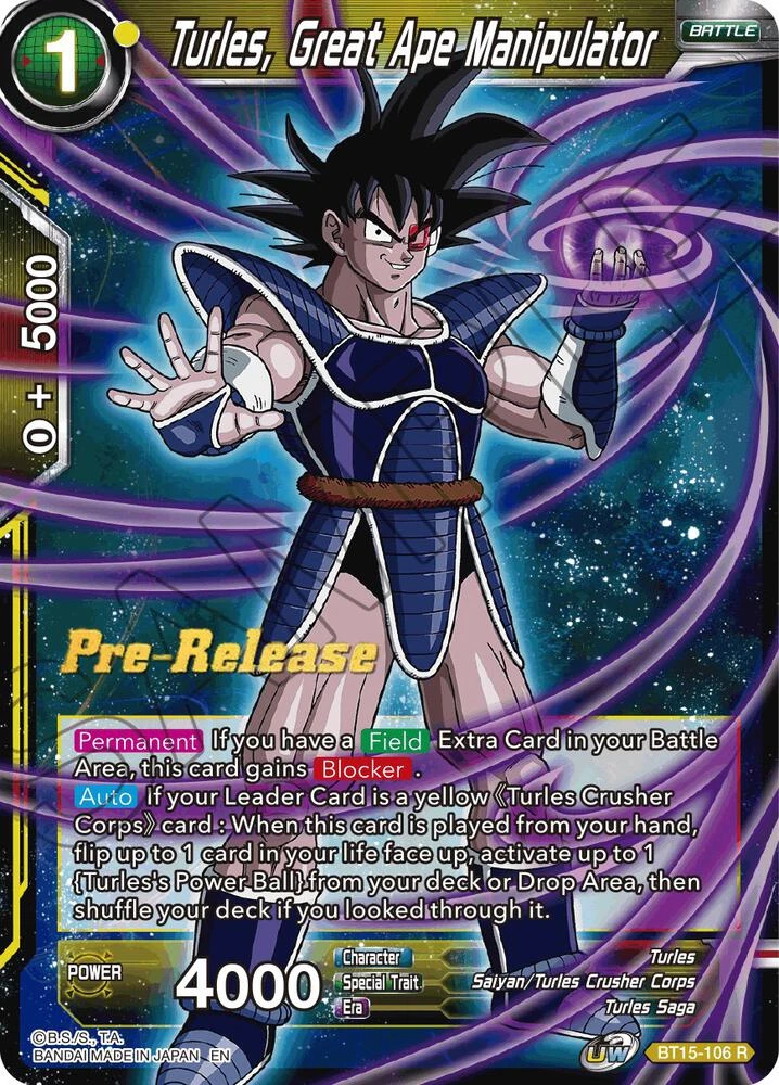 Turles, Great Ape Manipulator [Pre-Release] #BT15-106