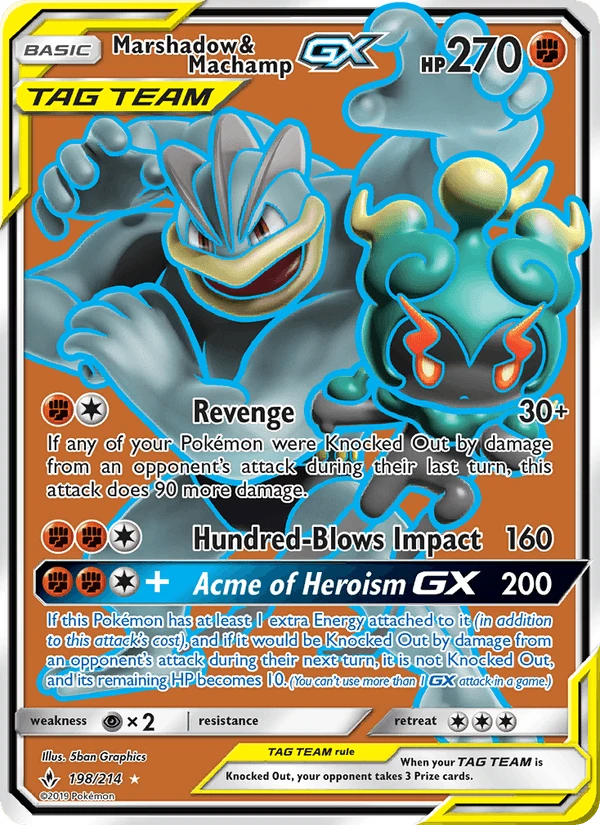 Marshadow & Machamp Gx #198