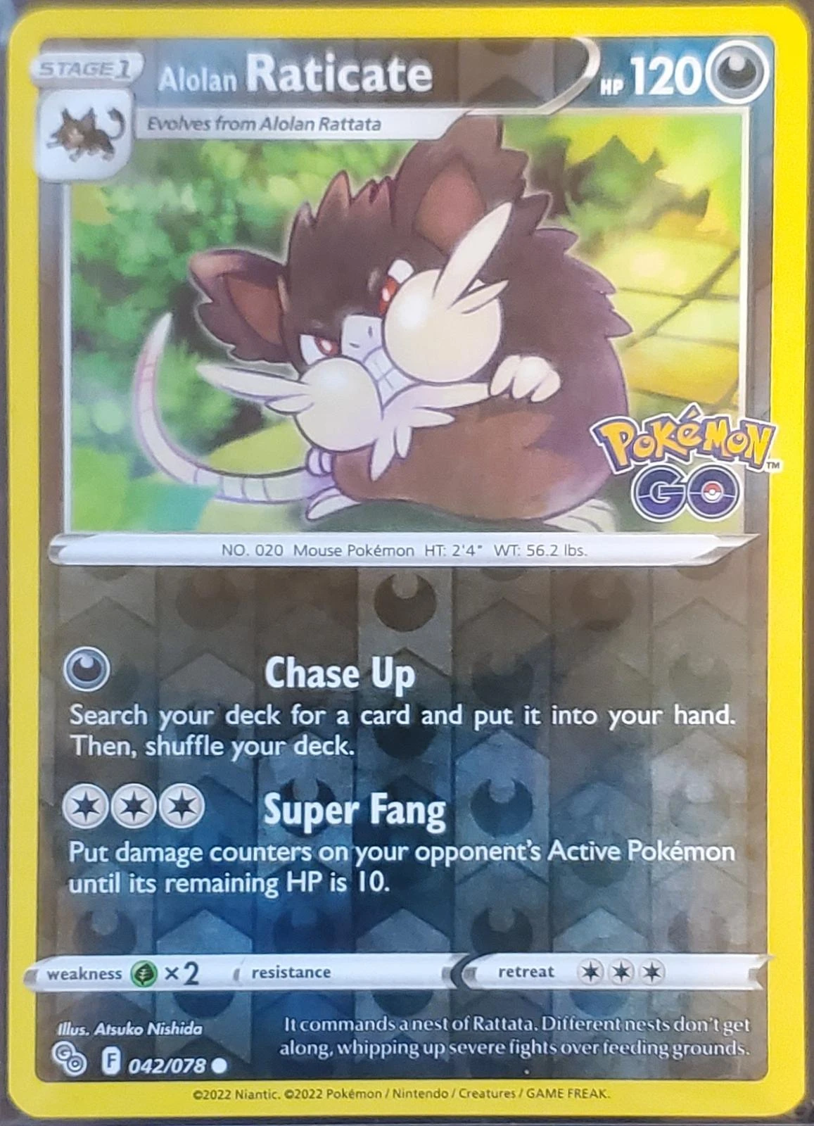 Alolan Raticate Reverse Holo #42