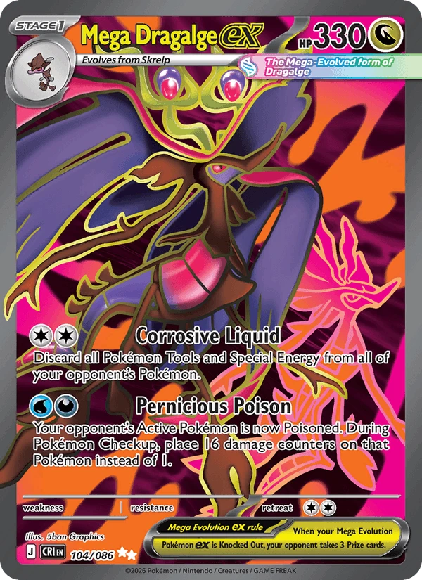 Mega Dragalge Ex #104