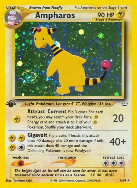 Ampharos 1st Edition