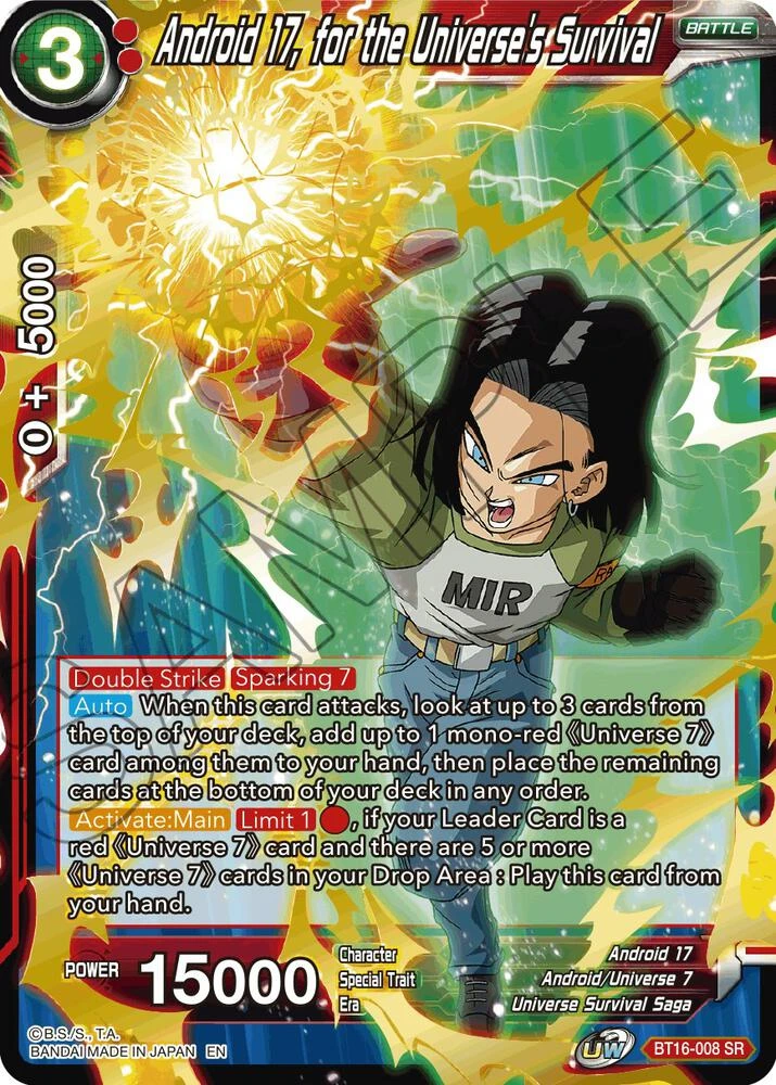 Android 17, for the Universe's Survival #BT16-008