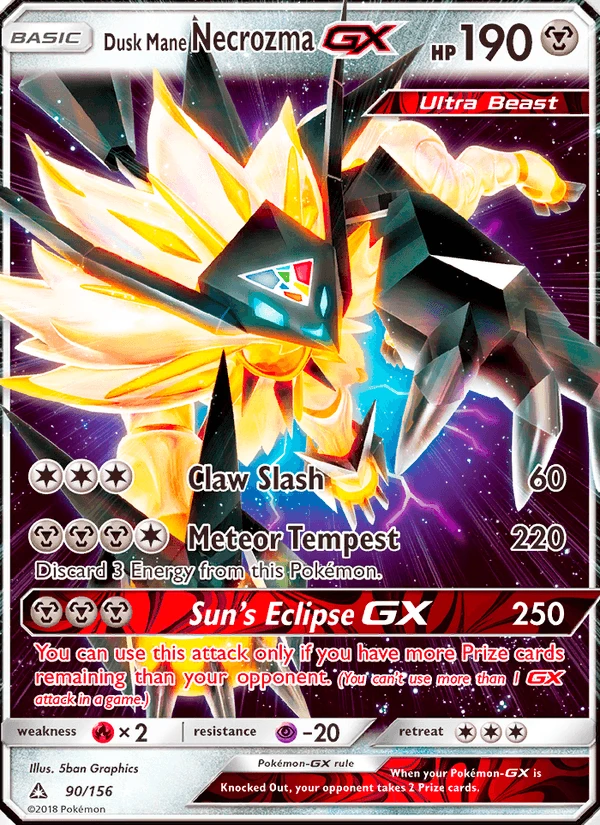 Dusk Mane Necrozma Gx #90