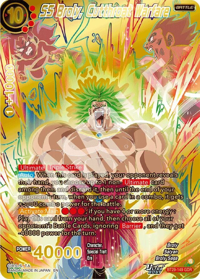 SS Broly, Cutthroat Warfare [GDR] #BT29-149