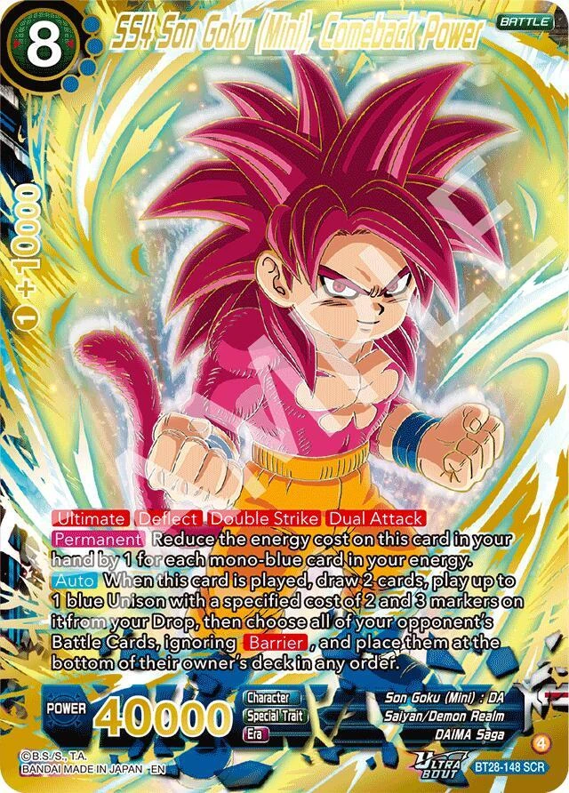 SS4 Son Goku (Mini), Comeback Power #BT28-148
