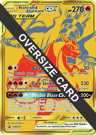Reshiram & Charizard GX Jumbo #SM247