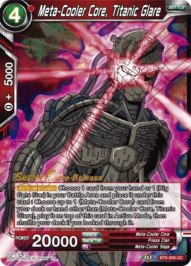 Meta-Cooler Core, Titanic Glare [Pre-Release] #BT9-008