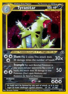 Tyranitar 1st Edition