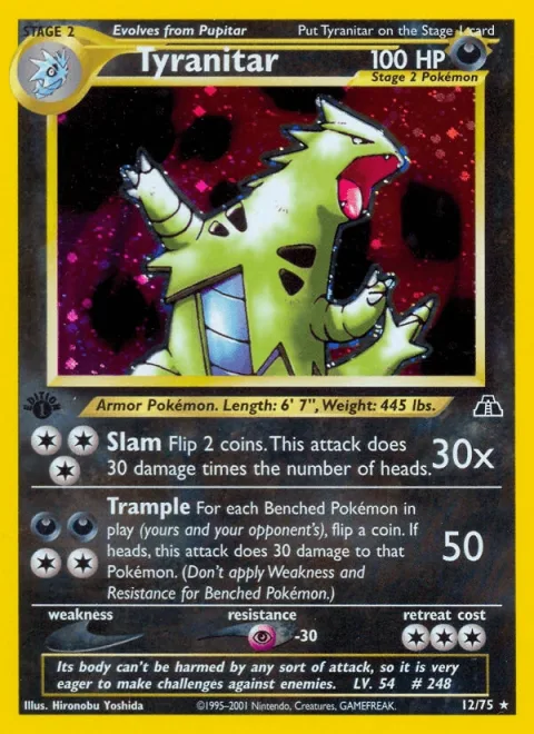 Tyranitar 1st Edition