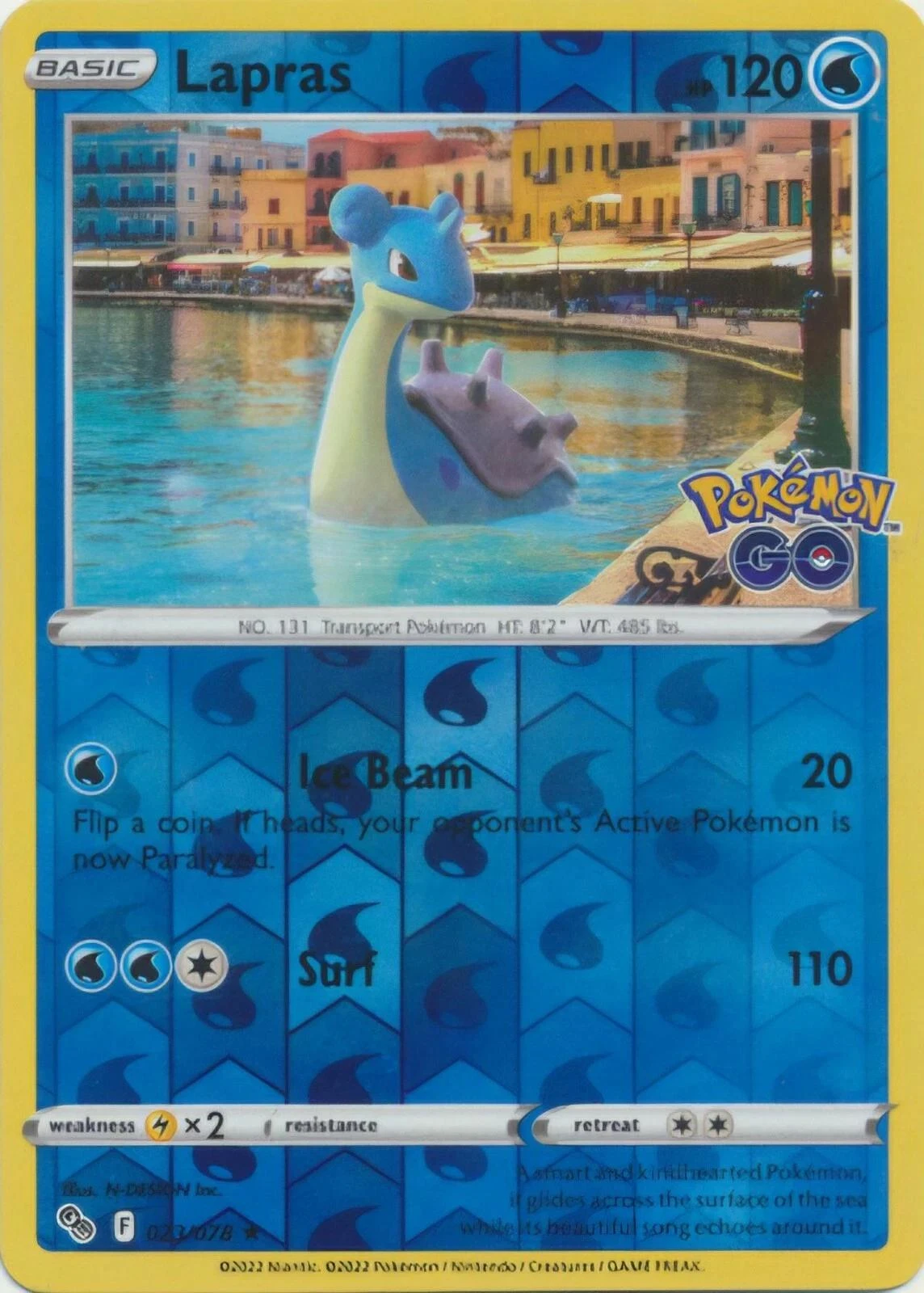 Lapras Reverse Holo #23