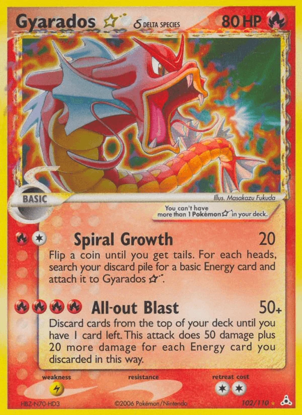 Gyarados Gold Star #102